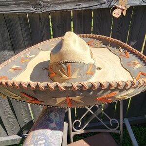 Vintage Mexican Charro Sombrero